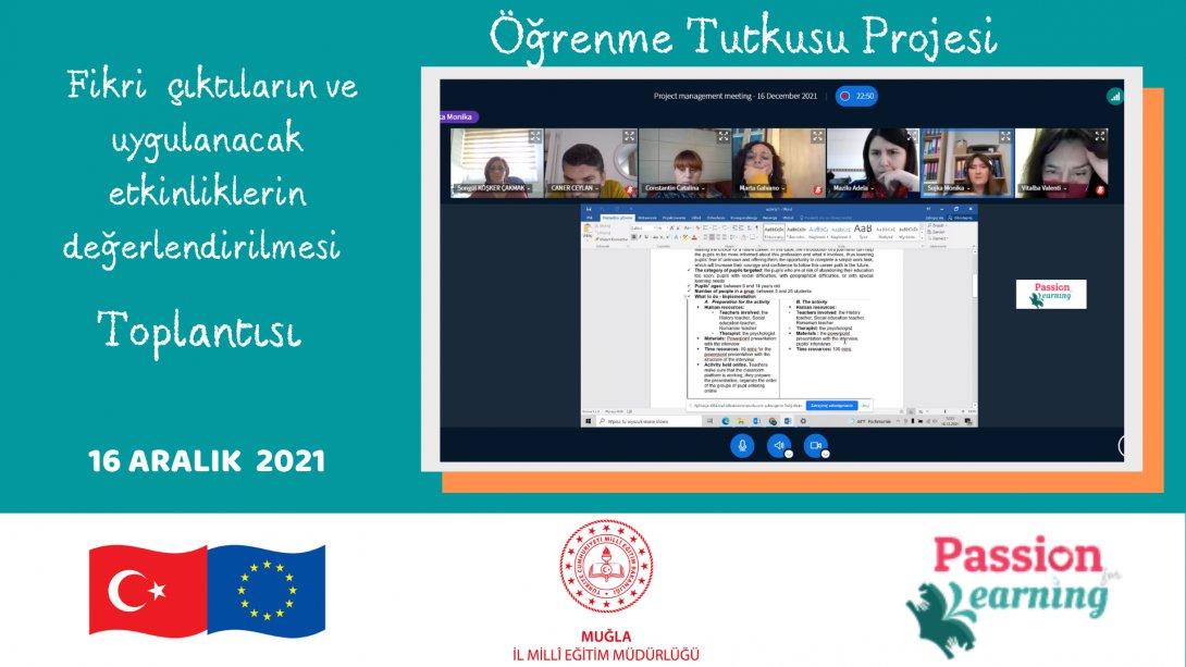 Erasmus+ KA201 PASSION for LEARNING PROJESİ