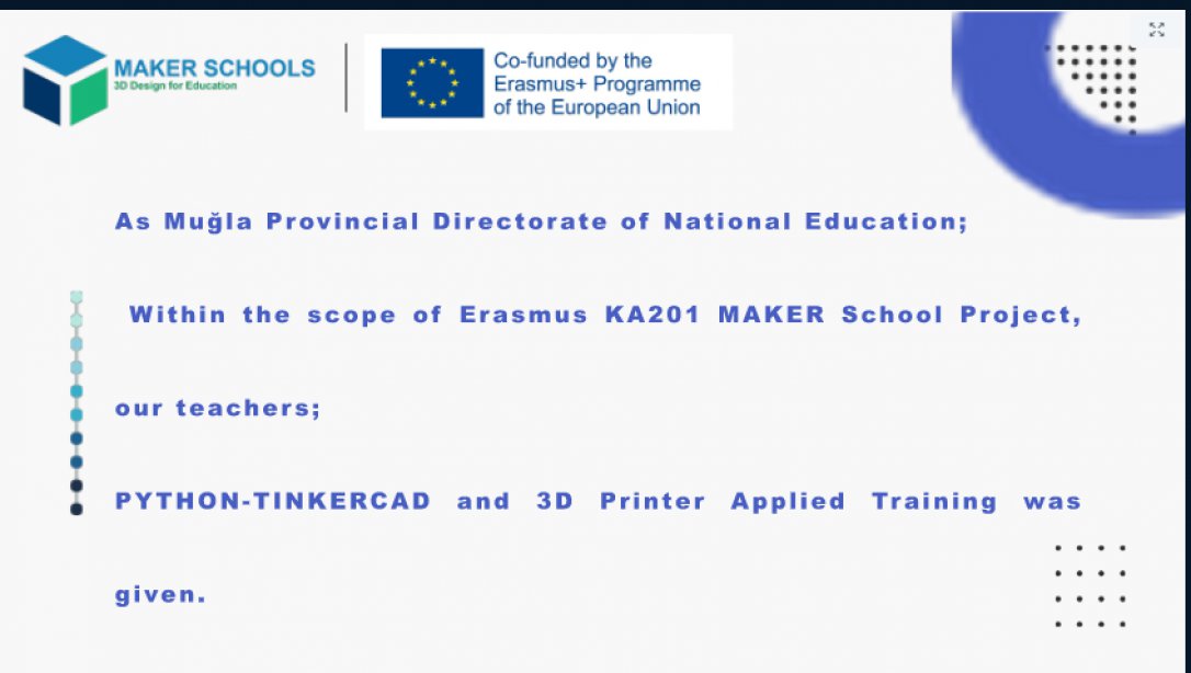 Erasmus 2020-1-BG01-KA201-079274  Maker schools: Enhancing Student Creativity and STEM Engagement by Integrating 3D Design and Programming into Secondary School Learning projemiz toplantısı gerçekleşti