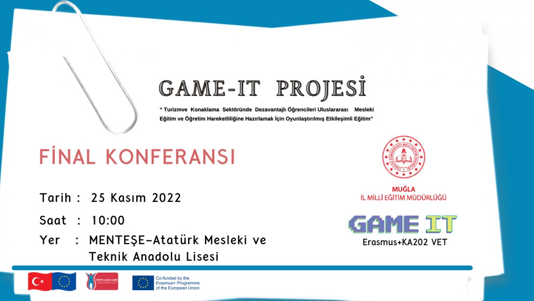Erasmus+ KA202   GAME IT  Projesi 