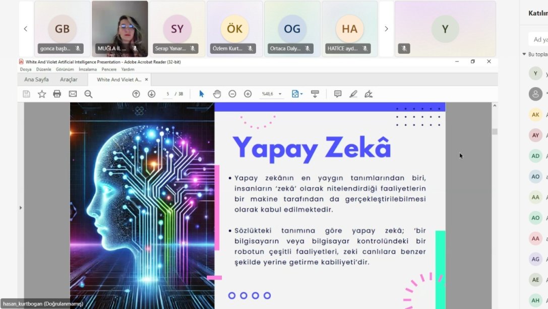 eTwinning, STEM ve Yapay Zekâ Webinar Serisi Yapıldı