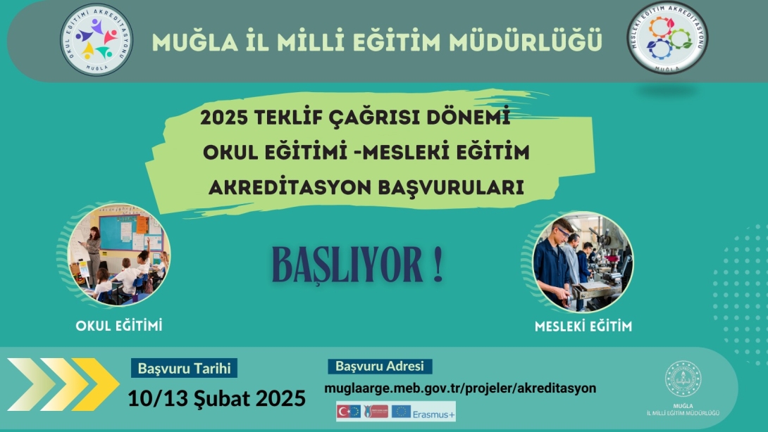 2025 ERASMUS+ AKREDİTASYON KONSORSİYUM ÜYELİĞİ OKUL BAŞVURULARI BAŞLADI