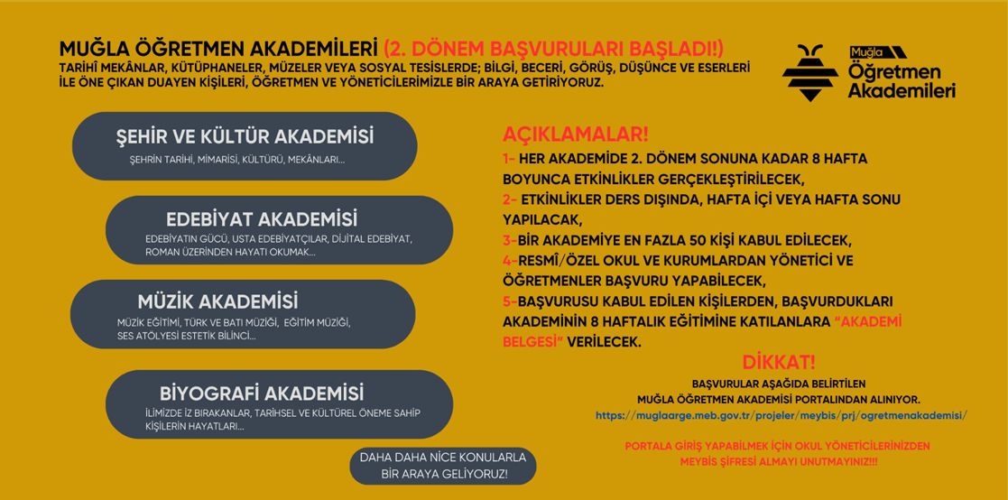 MUĞLA ÖĞRETMEN AKADEMİLERİ